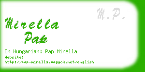 mirella pap business card